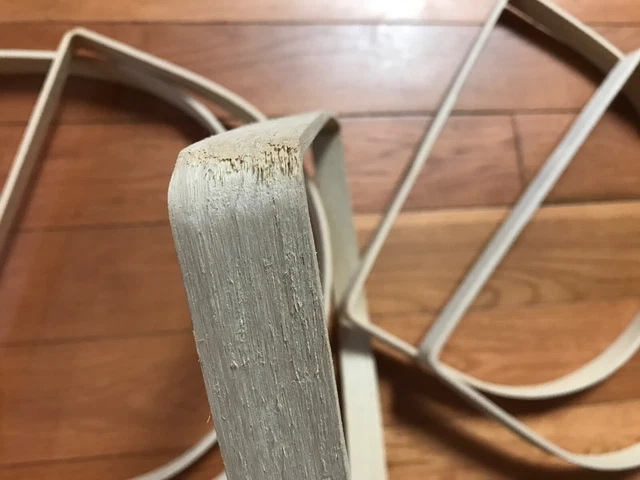 "Suministros de tejido de cesta lote de 5 asas marcos cestas de roble natural ratán de 1" 2