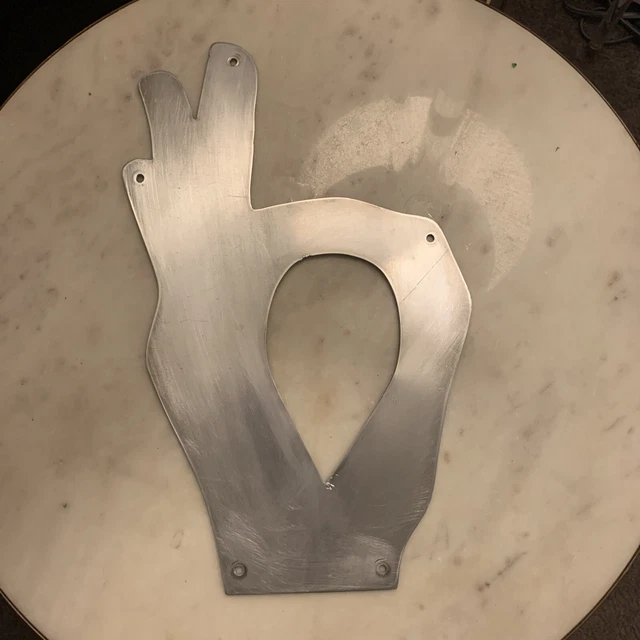 Big Ok symbol Aluminum Trim Plate Exhaust wastegate dump hood fender exit guard