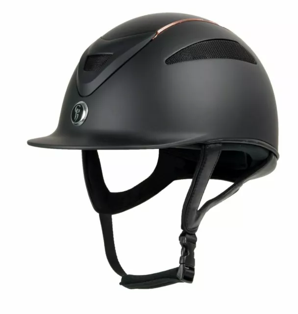 Gatehouse Conquest MKII Riding Hat Black/Rose Gold or Nvy/Rose Gold