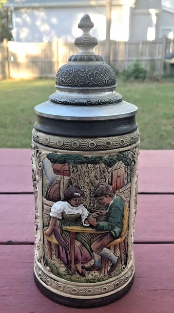 VINTAGE ARMIN BAY Limited Edition Hand Painted Pewter Lid Stein West