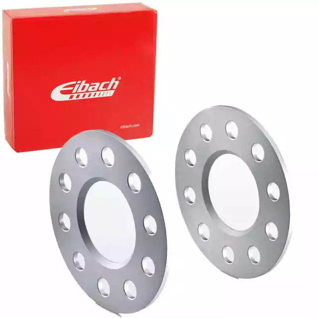 EIBACH PRO-SPACER 10mm SPURVERBREITERUNG SILBER 2x5mm SPURPLATTEN LK:4x100mm