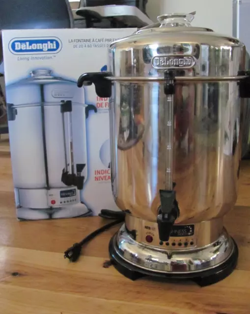 Delonghi Ultimate Coffee Urn 20-60 Cup Commercial Stainless Steel Maker  DCU62