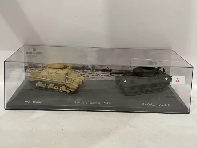 #04 Ensemble de deux réservoirs 1:72 World of tanks Réservoir Char de combat