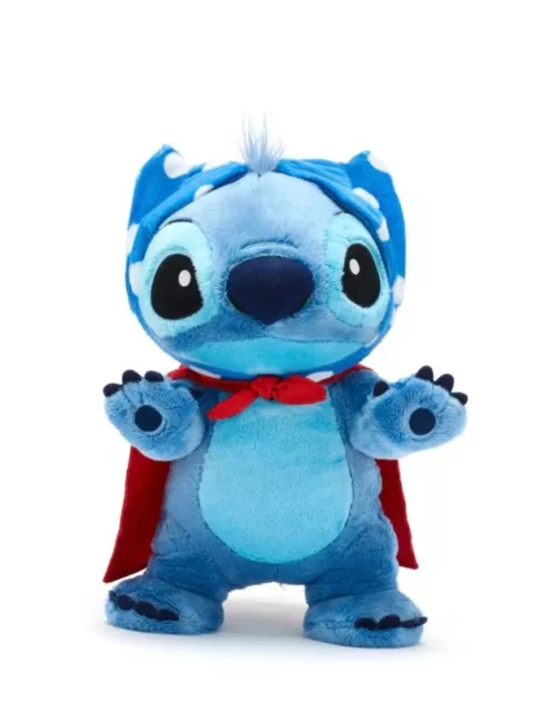 Disney Store Japam Stitch Super Hero Medium Soft ToyRare