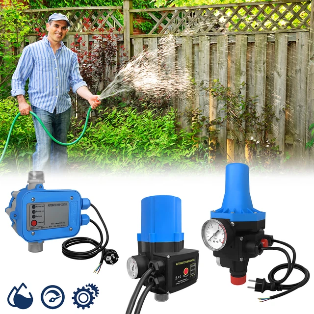 PUMP CONTROL PRESSURE switch dry run protection + cable flow monitor 10