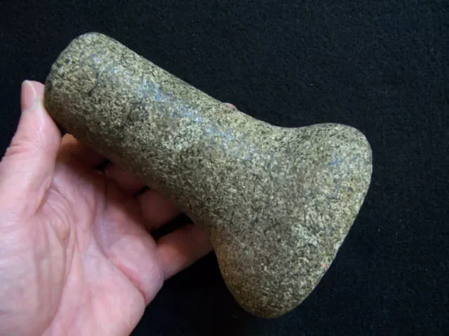 Authentic Hardstone Bell Pestle From Kane County, Illinois Collection