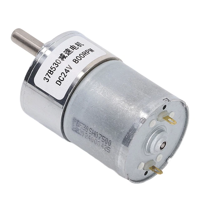 Motore DC Con Riduttore JGB37-555 12V/24V 10-800 RPM Albero 6mm