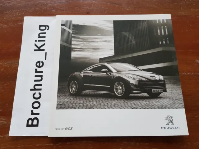 Peugeot RCZ Coupe Sales Brochure May 2010 UK Market