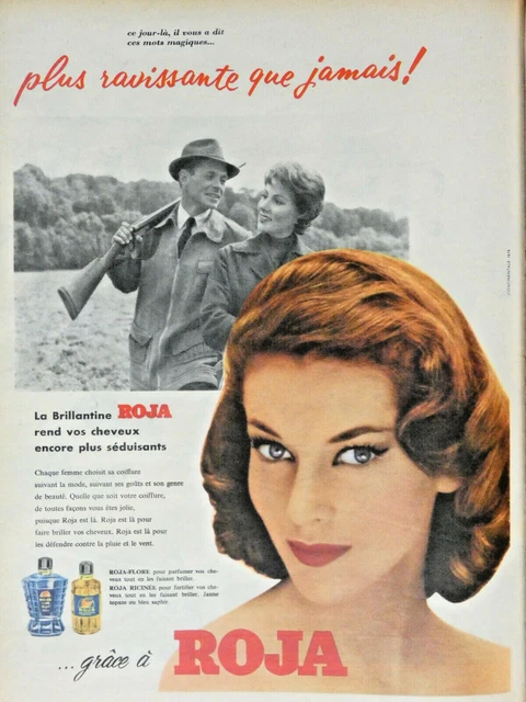 Publicité Ancienne ROJA Brillantine - 1942, Brenot, 27x35 Cm
