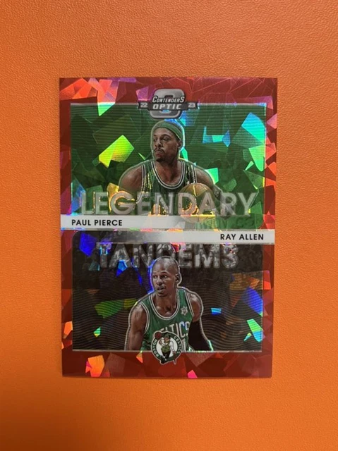 2022-23 Panini Contenders Optic Celtics Paul Pierce Ray Allen Red ice #16 JOF7