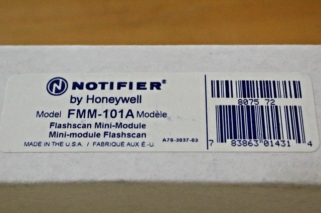 NOTIFIER HONEYWELL FMM-101A FlashScan Mini-Module Intelligent ...