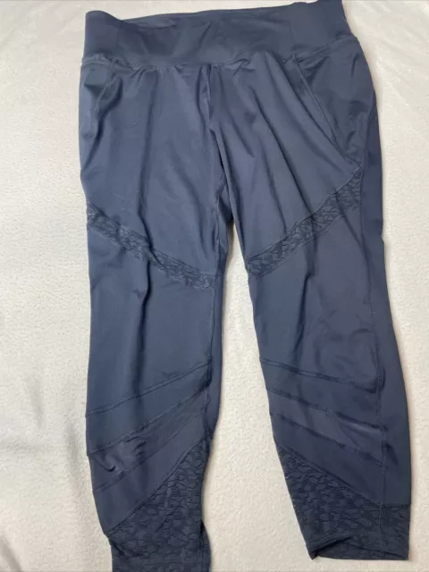 Livi Active High Rise 7/8 Leggings 22/24 Pockets Mesh Cooling Blue with Tie  Dye