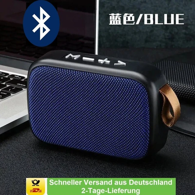 Küchenradio Mit Akku – Mini-Lautsprecher Für FM Radio, MP3, USB, SD & Aux, In Rot, 3W