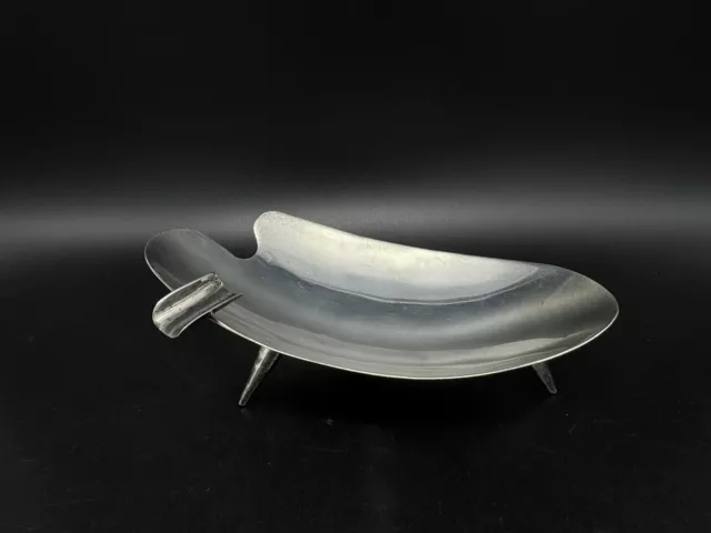 Vintage Modernist Mexican Sterling Silver Juvento Lopez Reyes JLR Ashtray, 120 g