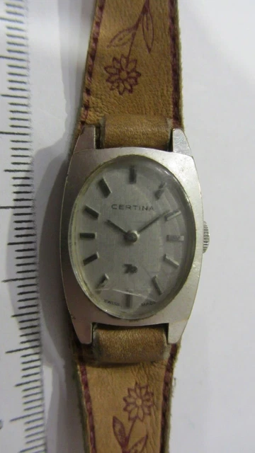 Montre Edox Vintage Mécanique Swiss Made 1970 – Ne Fonctionne Pas – Pièce à Restaurer