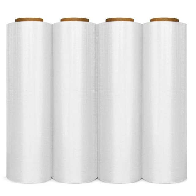 1500FT Gauge 4 Rolls Pallet Wrap Stretch Film Hand Shrink Wrap 18" *1500' *80