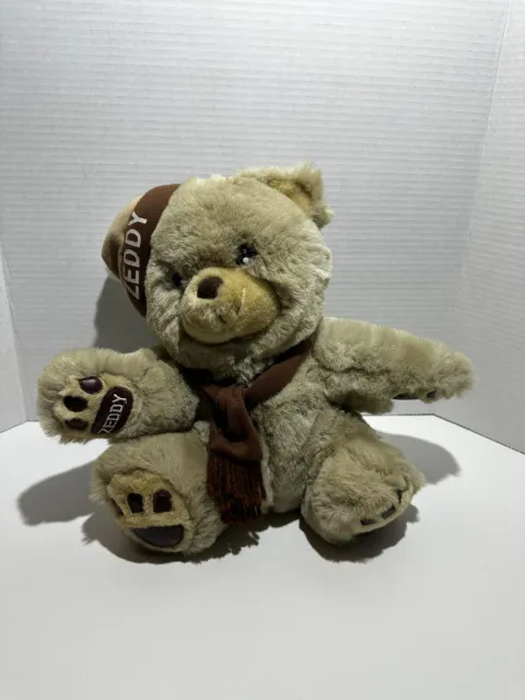 Vintage 1980s ZEDDY Teddy Bear Zellers Department Store Mascot 12" Plush Bear