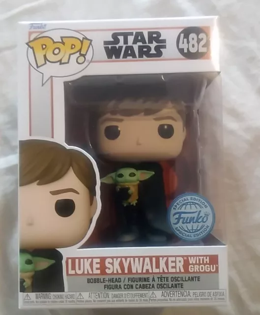 Edizione speciale Funko Pop! Star Wars - Luke Skywalker & Grogu (Il bambino) #482