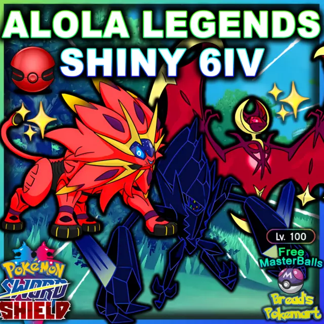 All 11 Shiny 6IV Ultra Beasts Crown Tundra Pokemon with Master Balls for  Sword and Shield - elymbmx