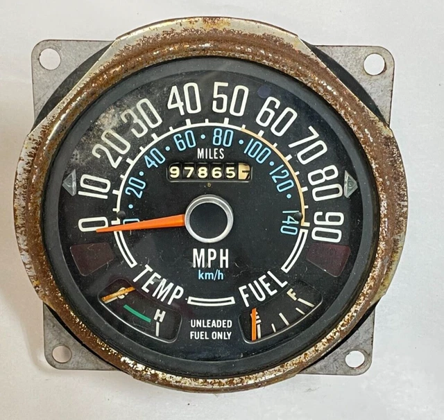 JEEP CJ FACTORY Speedometer CJ5 CJ7 CJ8 Fuel Temperature Gauge Odometer