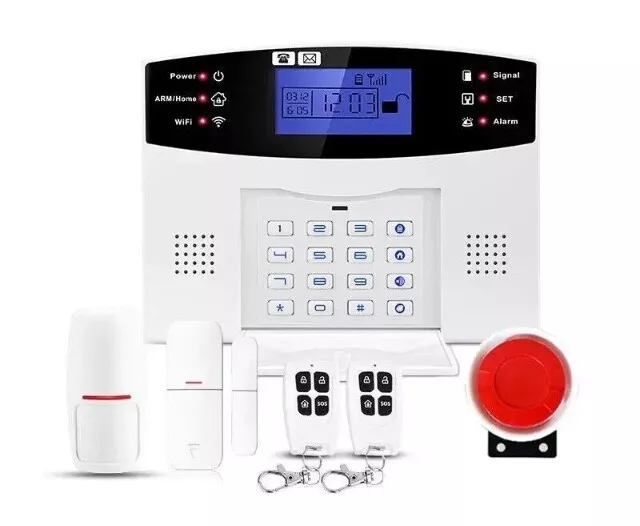 Sistema Intelligente Kit Allarme Casa Ufficio Wireless GSM Sicurezza WiFi Q-AQ5