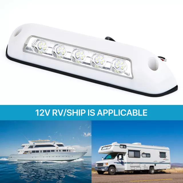 LED Waterproof 12V Indoor/Outdoor Awning Strip Light Caravan Motorhome Boat Lamp