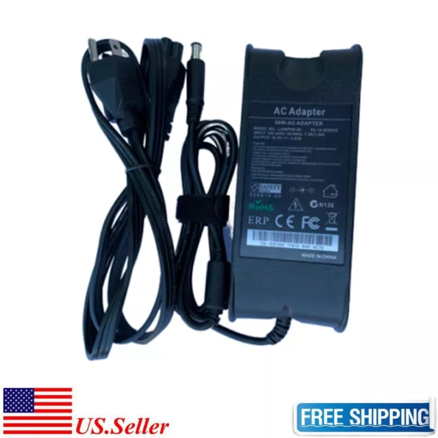 19.5V 4.62A 90W AC Adapter Charger Power Supply Cord for Dell Laptop PA10 PA-12