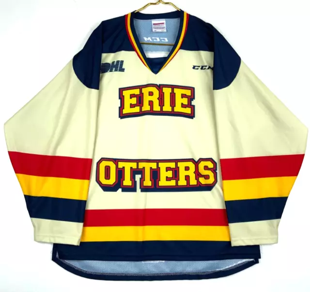 CONNOR McDAVID ERIE OTTERS OHL YELLOW THIRD CCM PREMIER 7185