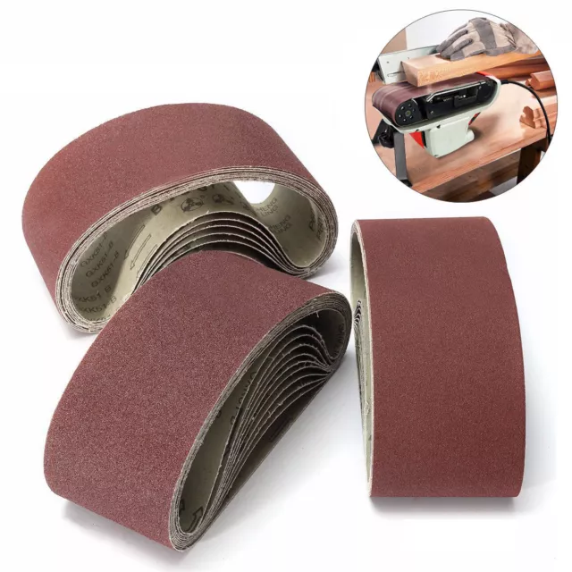 100x610mm Sanding Belt Sander 40~600 Grit For Metal Wood Grinding Abrasive Tool