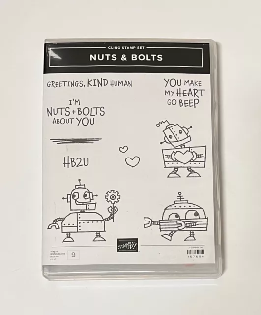 ***ROBOTS*** Stampin' Up! NUTS & BOLTS Stamp Set