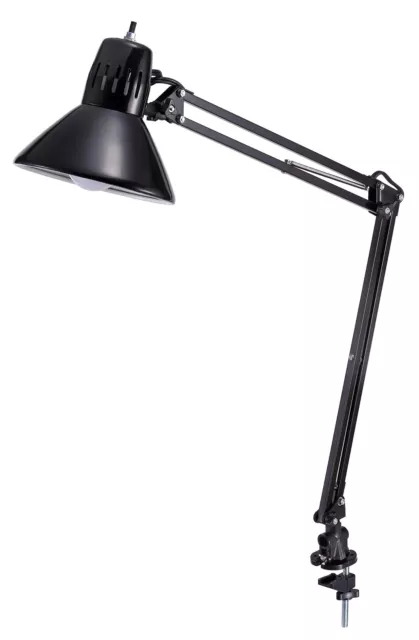 VLF100 LED Swing Arm Desk Lamp with Clamp Mount, 36" Reach, Includes LED Bulb...