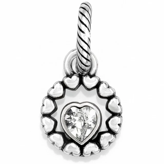 Brighton RING OF LOVE CLEAR Heart Silver Swarovski Crystal J98852-RETIRED!-NEW
