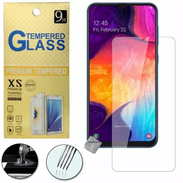 Film de protection vitre verre trempe transparent pour Samsung Galaxy A40