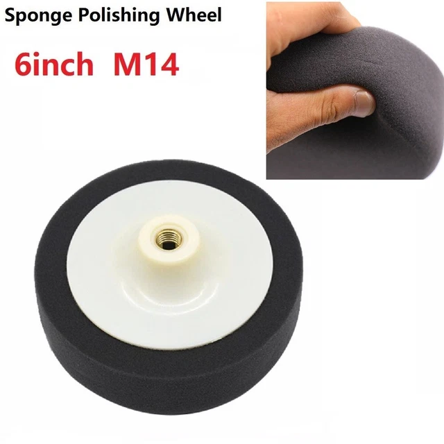 Cabezales de esponja de pulido para espuma de esponja de automóvil 150 mm 1 pieza de repuesto de 6 pulgadas