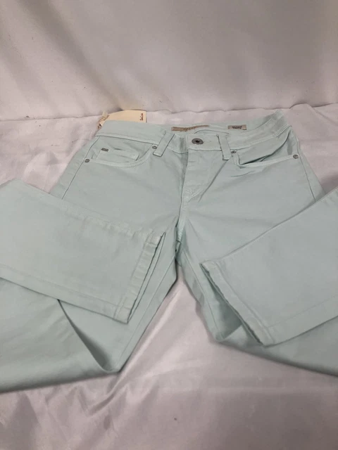 Jean Femme Salsa 'Colette' Skinny Vert - Taille W25 L32 (équivalent 32FR) - Neuf Avec étiquettes
