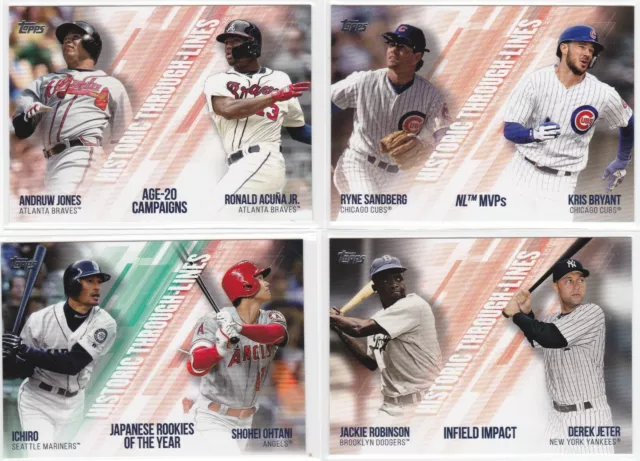 2019 Topps Series 2 Historic Through Lines Inserts  You Pick  Complete Your Set!