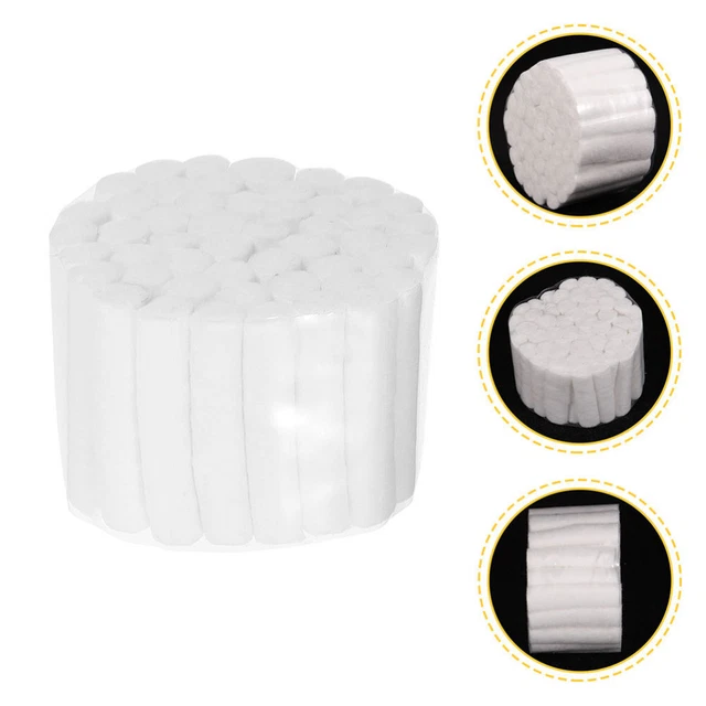100 PCS DENTAL Bleed Plugs Rolled Cotton Ball Lap Absorb Water £5.25 PicClick UK