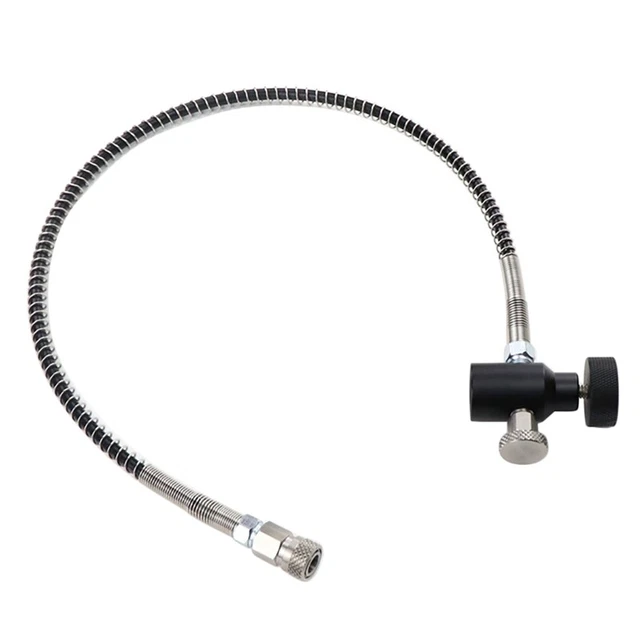 PCP Fill Station Adapter with 37Inch Hose Line for High Pressure AIR or CO2 O1K4