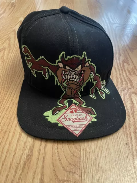 Vintage: Rare Looney Tunes Tazmanian Devil TAZ Face Zombie Snapback Hat