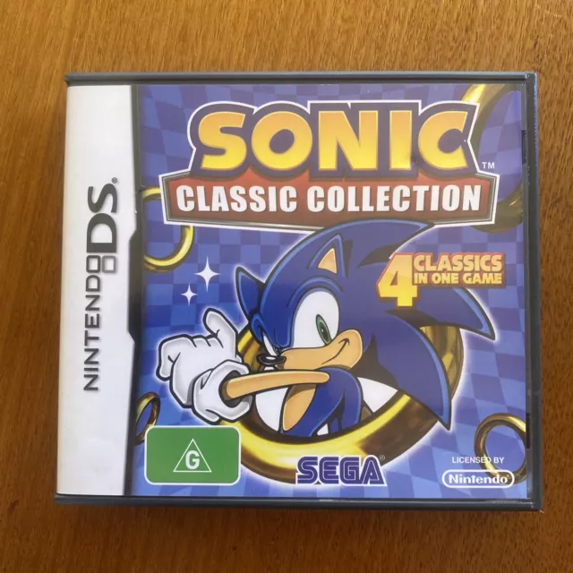 Sonic Classic Collection (Nintendo DS) Original Case & Manual