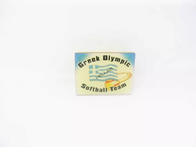 Vintage Lapel Hat Pin Greek Olympic Softball Team Hellas