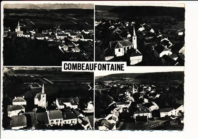 CPSM COMBEAUFONTAINE ( 70)  Vue panoramique - l'église - Le carrefour