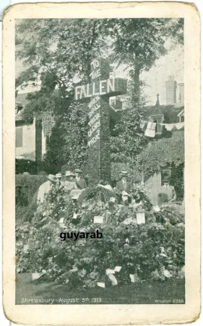 Shrewsbury - August 5th 1919 War Memorial - Wilding