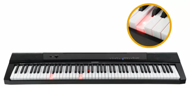 Digital 88 Leucht Tasten Keyboard E-Piano Stage Piano 146 Sounds Layer Twinova