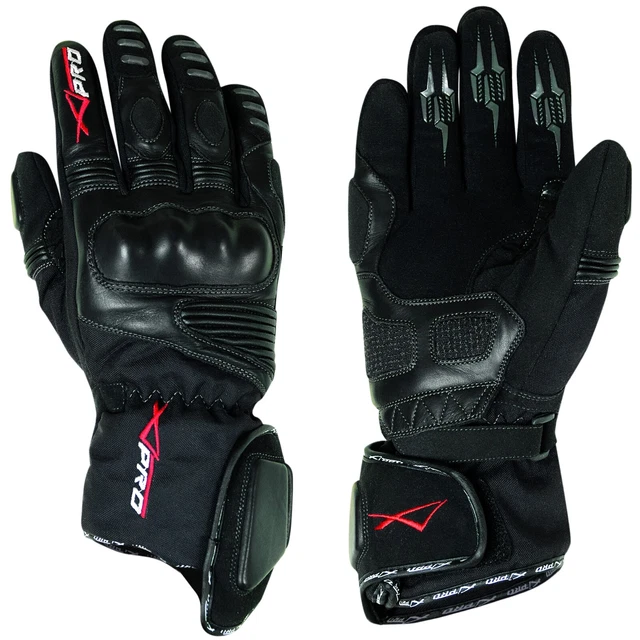 Gants Motard Moto Cuir Textile Tissu Thermique Protections Impermeable Etanche