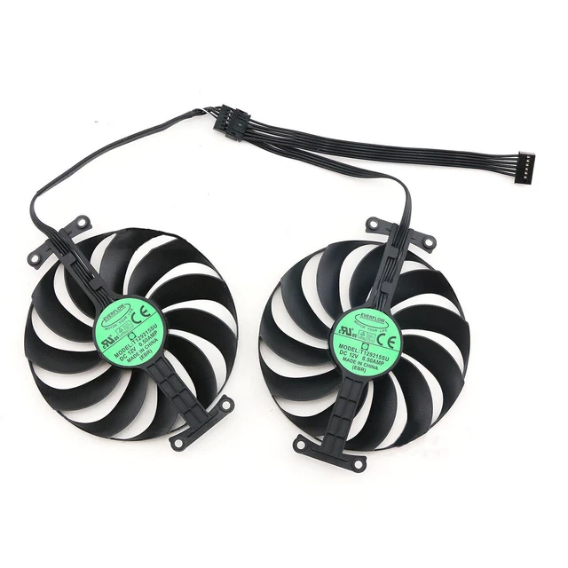 CPU Fan For ASUS RTX3060 RTX3070 3060ti LHR DUAL OC V2 Graphics Card Cooling Fan