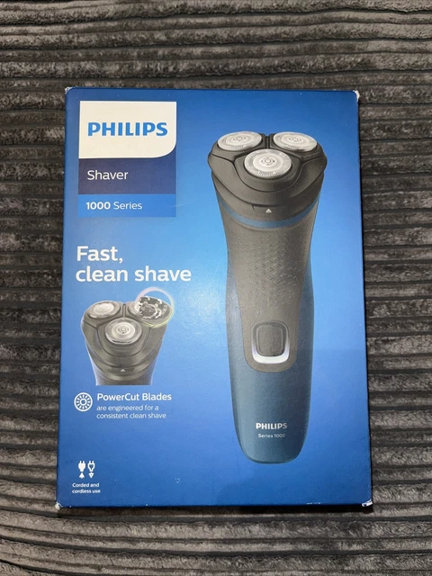 Afeitadora eléctrica seca inalámbrica Philips S1133/41 serie 1000 - azul Malibú
