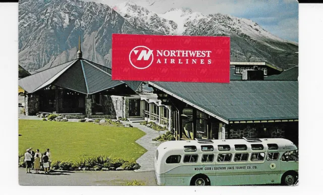 Hermitage Mt Cook National Park New Zealand Mt Cook Tourist Bus Lines Postcard