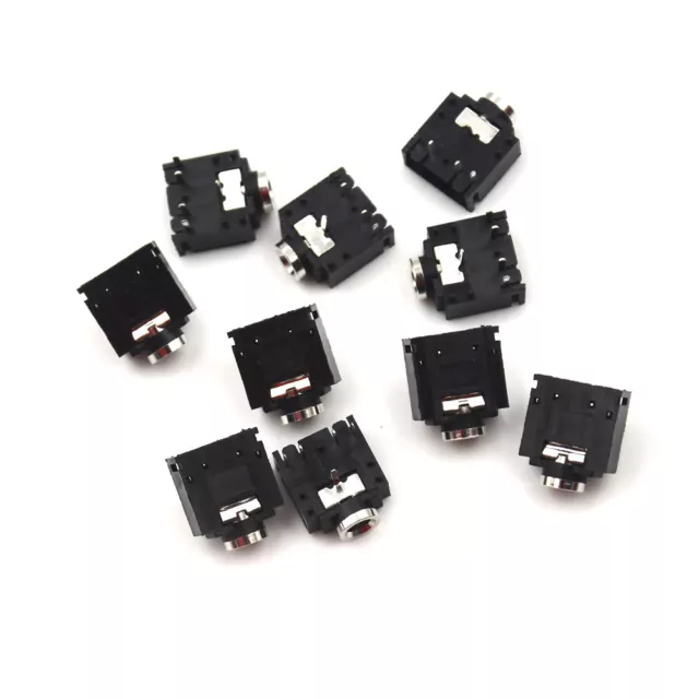 10 piezas 5 pines PCB montaje hembra 3,5 mm conector estéreo conector PJEL