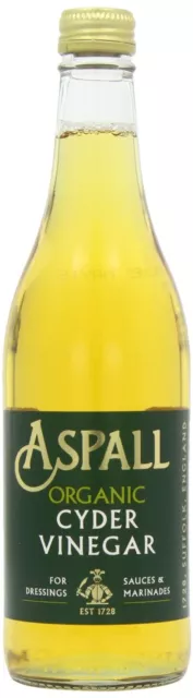 Aceto di Aspall - Sidro / Balsamico / Crudo / Aceto Bianco / Biologico - Regno Unito 500Mlx3